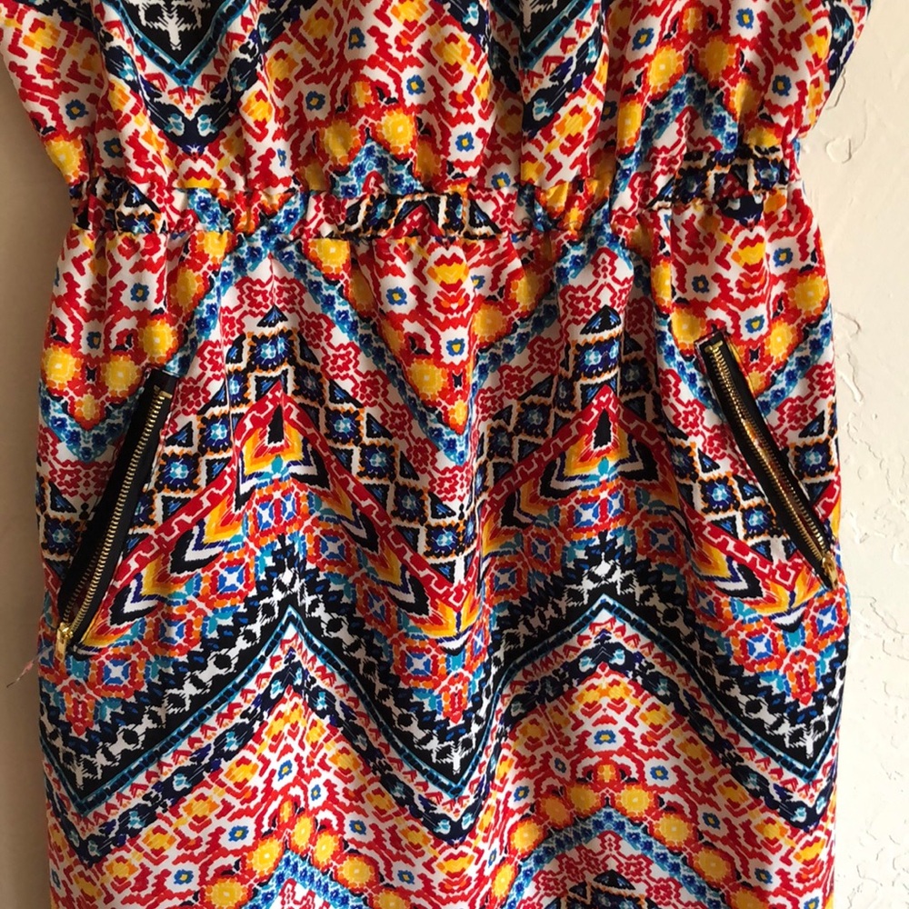 Women’s spring/summer dress with zipper pockets - Picture 3 of 5